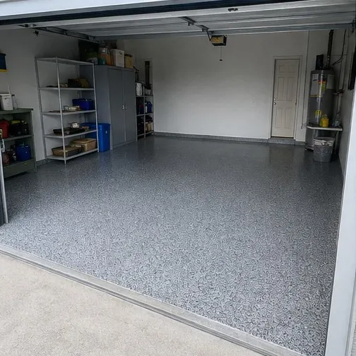 Finish inspiration for an epoxy garage floor