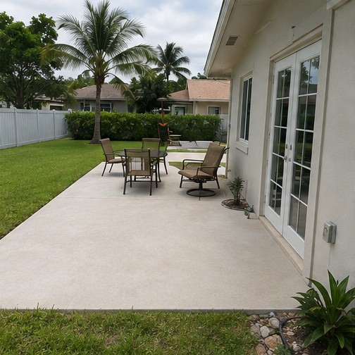 Concrete finish inspiration for a residential patio